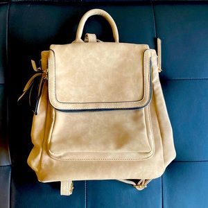 Beautiful Gently Used Suede Backpack Purse